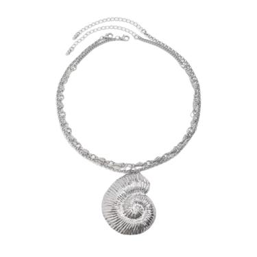 Imagem de TINCOLIA Colar gargantilha com pingente de estrela do mar punk exagerado feminino boho imitação de pérola joias joias joias