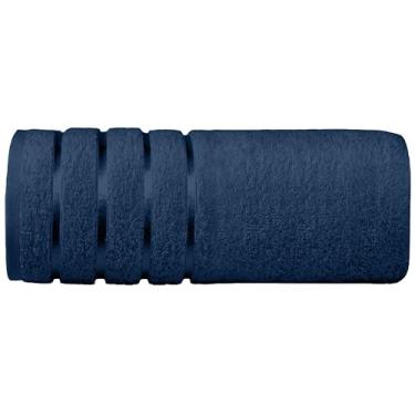 Imagem de Elegant Comfort Toalha de banho jumbo 100% algodão turco com 4 linhas de viscose - toalha de banho extra grande de qualidade de spa de hotel 89 x 187 cm ultra macia, super absorvente, secagem rápida