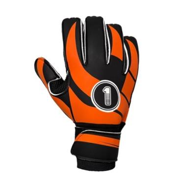 Imagem de Luva de Goleiro Adulto para Campo, Society e Quadra Sintética | Alta Aderência e Resistência | Ideal para Treino e Jogo Profissional(LARANJA,10)