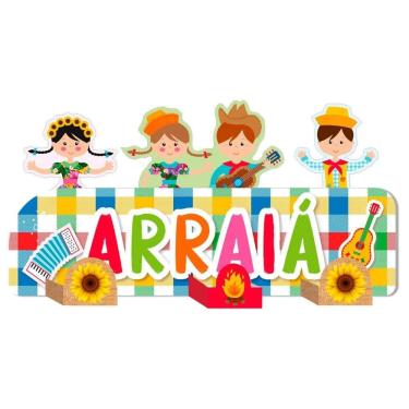 Imagem de Enfeite De Mesa Festa Junina Divertida 01Un