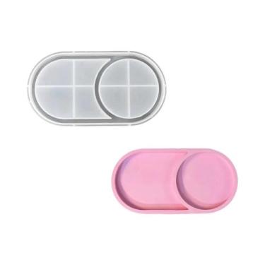 Imagem de Molde De Silicone Estrela Lua Elíptico Para Armazenamento, Fundição De