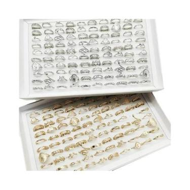 Imagem de Anéis De Dedo Femininos De Liga Com Design De Flor Grande, Crânio, Ara