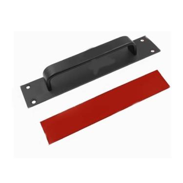 Imagem de Maçaneta de porta deslizante sem broca de liga de alumínio, tração universal de hardware, ferramenta multicena para portas de armário de janela de madeira de varanda de vidro(Adhesive-on style)