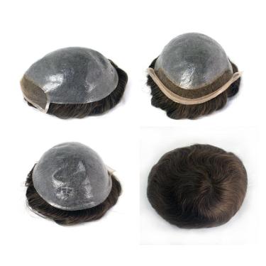 Imagem de Prótese Capilar Cabelo Humano Hibrida Natural Bio Sh 1B