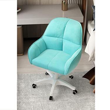 Imagem de Cadeira de escritório para jogos, cadeira de computador, cadeira de veludo, cadeira estofada para escritório em casa, poltrona ergonômica, altura ajustável, cadeira de computador moderna tufada para