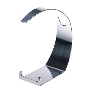 Imagem de Suporte único de garrafa de vinho de aço inoxidável, suporte de garrafa de vinho para bancada, suporte de garrafa de vinho único decorativo