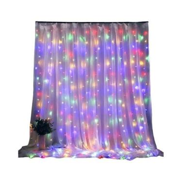 Imagem de Luzes De Cortina LED 3 4 6m Com Controle Remoto USB, Guirlanda De Fada