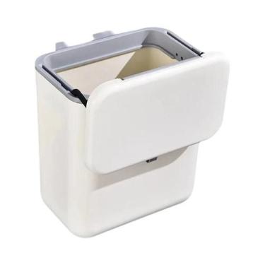 Imagem de Lixeira De Parede De Grande Capacidade Para Cozinha 9L/7L, Cesto De Li