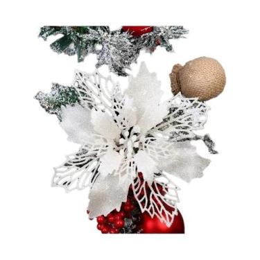 Imagem de Flores Artificiais De Natal De 9CM, 510 Peças, Decoração Para Árvore D