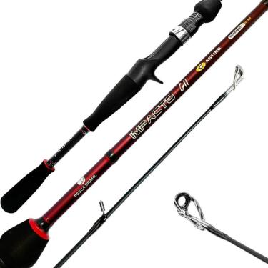 Imagem de Vara Carretilha 2,13m Carbono 40lbs Impacto GII 40C-7,0 Long Vermelho Pesca Brasil-Unissex