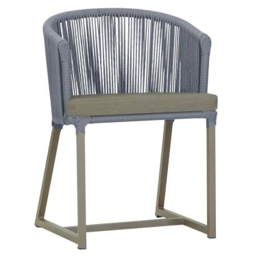 Imagem de Cadeira De Jantar Noronha Alumínio Fendi E8 Trama Original Prata