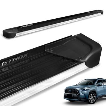 Imagem de Estribo Lateral Corolla Cross 2021 a 2026 Alumínio Preto A4