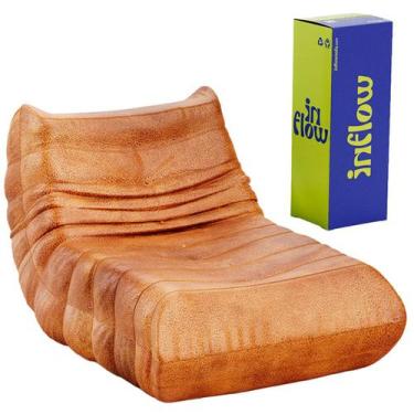 Imagem de Poltrona Puff Design Retro Em Poli Couro Vem Na Caixa Inflow - Inflow 