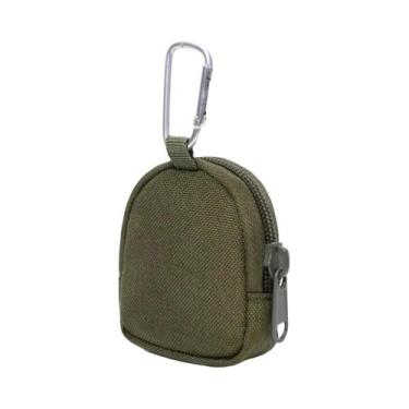 Imagem de Porta-chaves Masculino Com Bolso Para Moedas, Bolsa Com Zíper, Chaveir