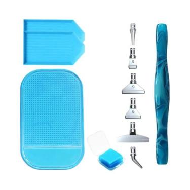 Imagem de Conjunto De 16 Canetas Ergonômicas Para Pintura Diamante Com Ponta Met