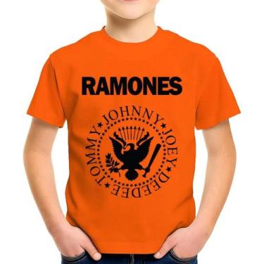 Imagem de Camiseta Camisa Infantil Juvenil Banda de Rock Ramoness MD6 - Casetal,