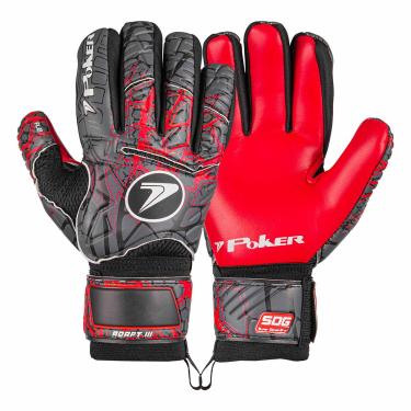 Imagem de Luva de Goleiro Campo Semi Profissional Poker Multiterreno Adapt III-Unissex