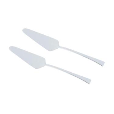 Imagem de Kit 2 Espátulas P/ Servir Bolos Tortas Doces Sobremesa Inox - Wolff