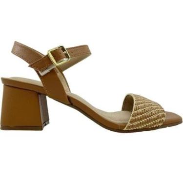 Imagem de Sandália Feminina Casual Dia a Dia Ultra Conforto Tira Tresse Salto Médio Modare 7172.119-Feminino