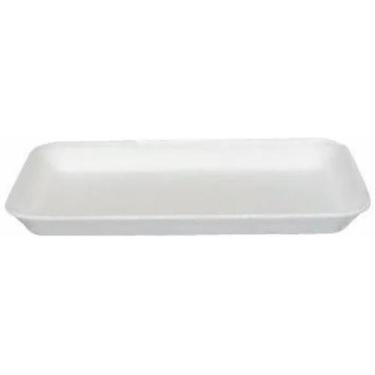 Imagem de Kit 200 Bandeja De Isopor Branca B05 Rasa 29X20,3X1,3Cm - Spumapack