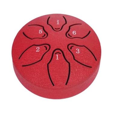 Imagem de Tambor De Língua De Aço Portátil De 3 Polegadas Com 6 Notas, Tambor De