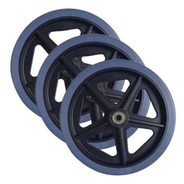 Imagem de Kit C/3 Roda Para Andador Triciclo Sc301d Hidrolight, Cinza