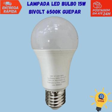 Imagem de Lâmpada LED Bulbo 15W Bivolt 6500K  Guepar