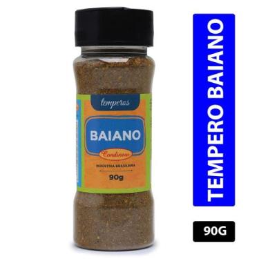 Imagem de Tempero Baiano Frasco 90g Condinew Sabor Intenso Levemente Picante Ric