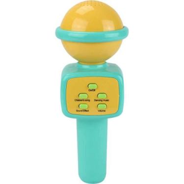 Imagem de Mini microfone karaoke infantil com som e luz bbr - BBR Toys, Verde, U