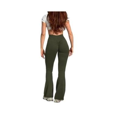 Imagem de Leggings De Yoga Femininas De Cintura Alta Com Efeito Levanta Bumbum P