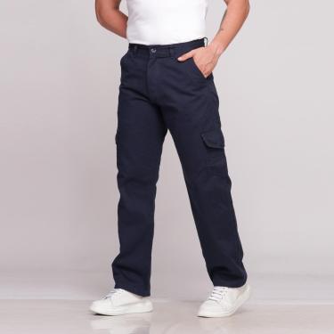 Imagem de Calça Cargo Sarja Masculina Larga 7888-Masculino