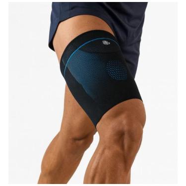 Imagem de Coxal Compressão Protetor Suporte Coxa Perna Antiderrapante Treino Cor