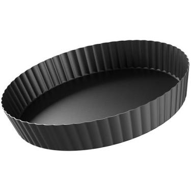 Imagem de Forma Para Quiche Com Fundo Removível Brinox Bakeware Ø 24 cm Grafite,