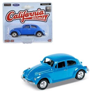 Imagem de Miniatura 164 Volkswagen Fusca Azul California Minis
