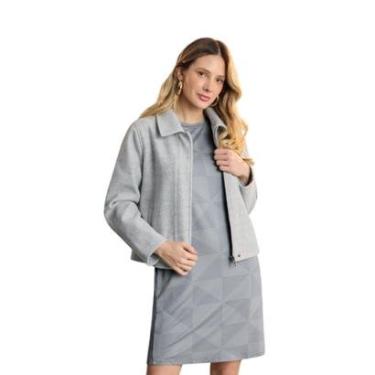 Imagem de CASACO LA BATIDA LUNENDER CURTO CINZA-Feminino