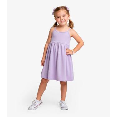 Imagem de Vestido Menina Infantil de Alças Select Roxo, 6, Roxo