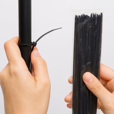 Imagem de Abraçadeira De Nylon 20cm X 3,6mm Com 100 Unidades - Preta