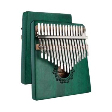 Imagem de Piano De Dedo Portátil De Madeira DOZZLY Com 17 Teclas Para Crianças E