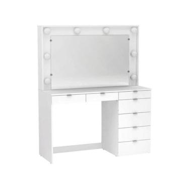 Imagem de Penteadeira Camarim com Espelho Las Vegas Politorno, Branco