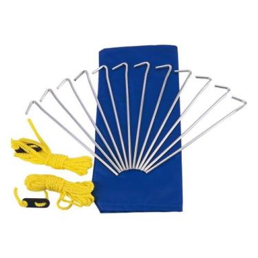 Imagem de Conjunto de Estacas Espeques para Barracas Tendas Aço 12 PCS - Nautika