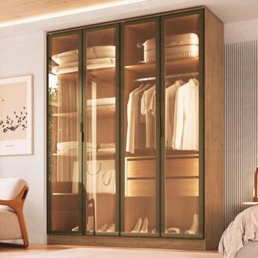 Imagem de Guarda-roupa Reflecta com Led Lisboa Macadânia