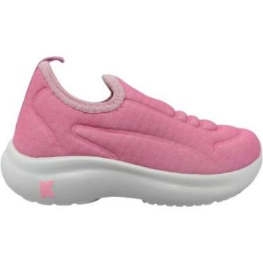 Imagem de Tênis Infantil Menina Jogging/Running Casual Dia a Dia Passeio Escola Anatômico Calce Fácil Ultra Co-Feminino