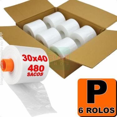 Imagem de Bobina Picotada Fundo Estrela Caixa 6 Rolos Reforçada Resistente Clavi