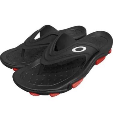 Imagem de Chinelo Oakley Titan - BLACK/RED, 39