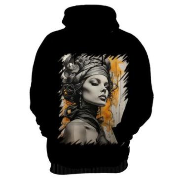 Imagem de Blusa de Frio Pintura a Carvão Mulher Arte Esfumaçada 5 - Kasubeck Sto