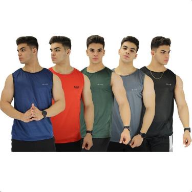 Imagem de Kit 3 Camiseta Regata Masculina Academia Camisa Premium-Masculino