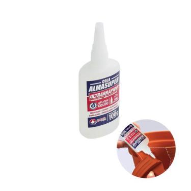 Imagem de Cola Instantânea Almasuper de Secagem Ultrarrápida 100gr - Almata, Tra