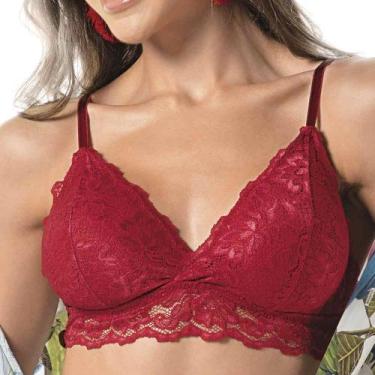 Imagem de Sutiã Rendado DeMillus Xamego 61585, Vermelho, 46