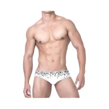 Imagem de Sunga Masculina De Cintura Baixa Sexy Para Surf Com Estampa Triangular