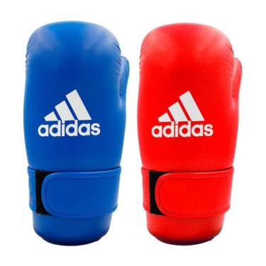 Imagem de Luvas Kickboxing adidas de semi-contato WAKO Approved, Azul, G